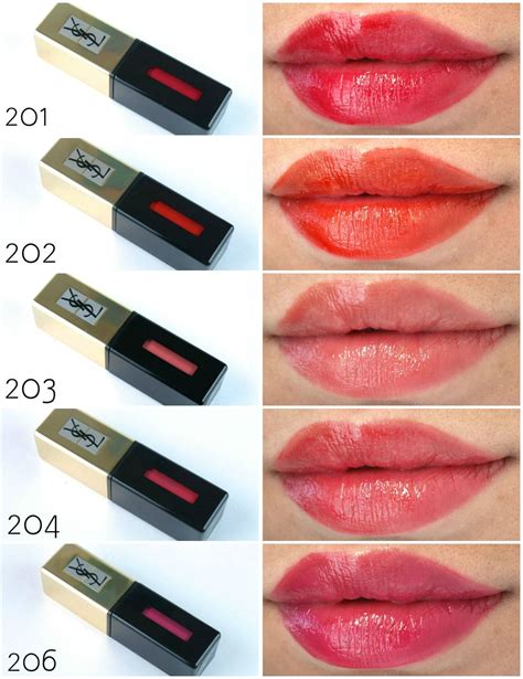 ysl rebel glossy stain swatches|Yves Saint Laurent Glossy Stains & lip swatches.